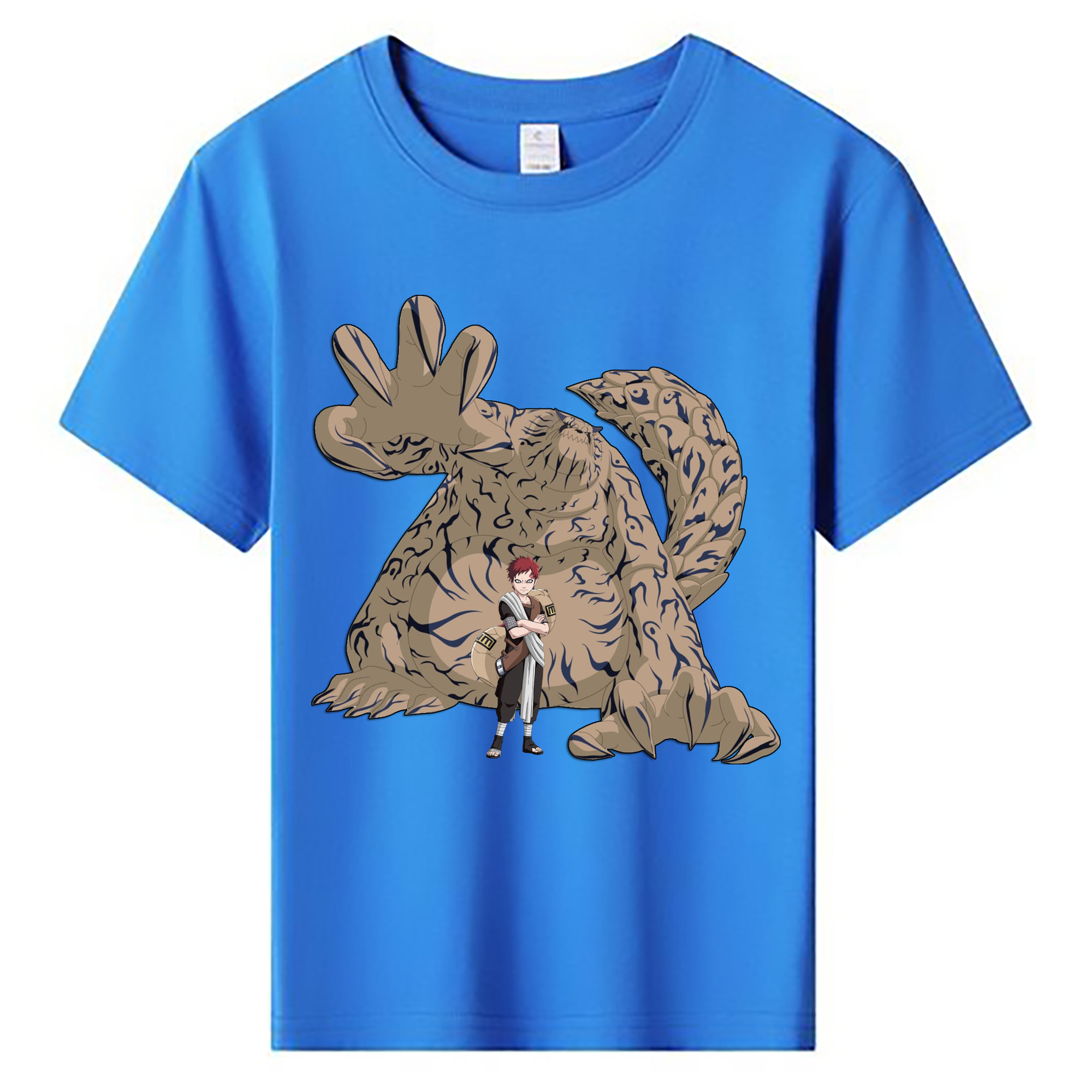 （画像用） NARUTO -ナルト- ガアラ Gaara 綿100％キッズTシャツ（フロントプリント）